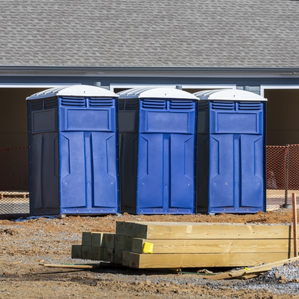 what is the expected delivery and pickup timeframe for the porta potties in McFarland CA